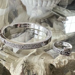 Michael Kors Bangle Bracelet and Buckle Ring